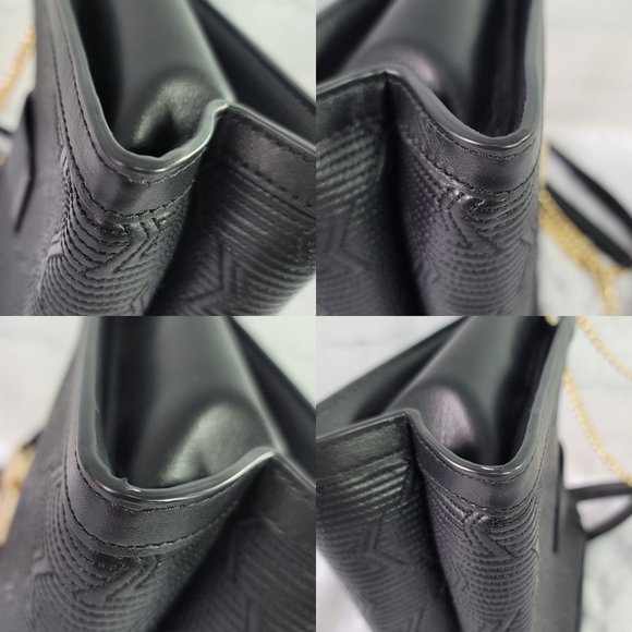 Michael Kors Whitney Quilted Small Chain Shoulder Tote Black Leather - Picture 10 of 16